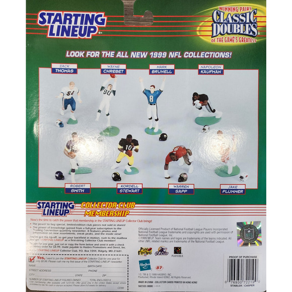 NWB Starting Lineup Classic Doubles Ken Stabler Dave Casper 1999 Raiders - Picture 2 of 2